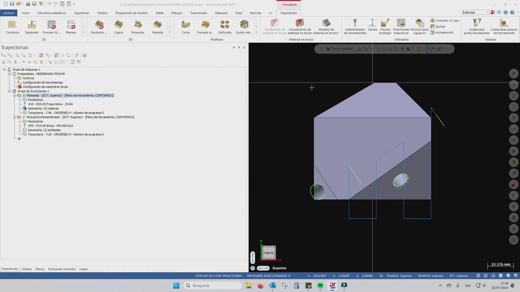 Add-on Longitud de Herramientas para Mastercam – Medición Automática y Comentarios en Postprocesado