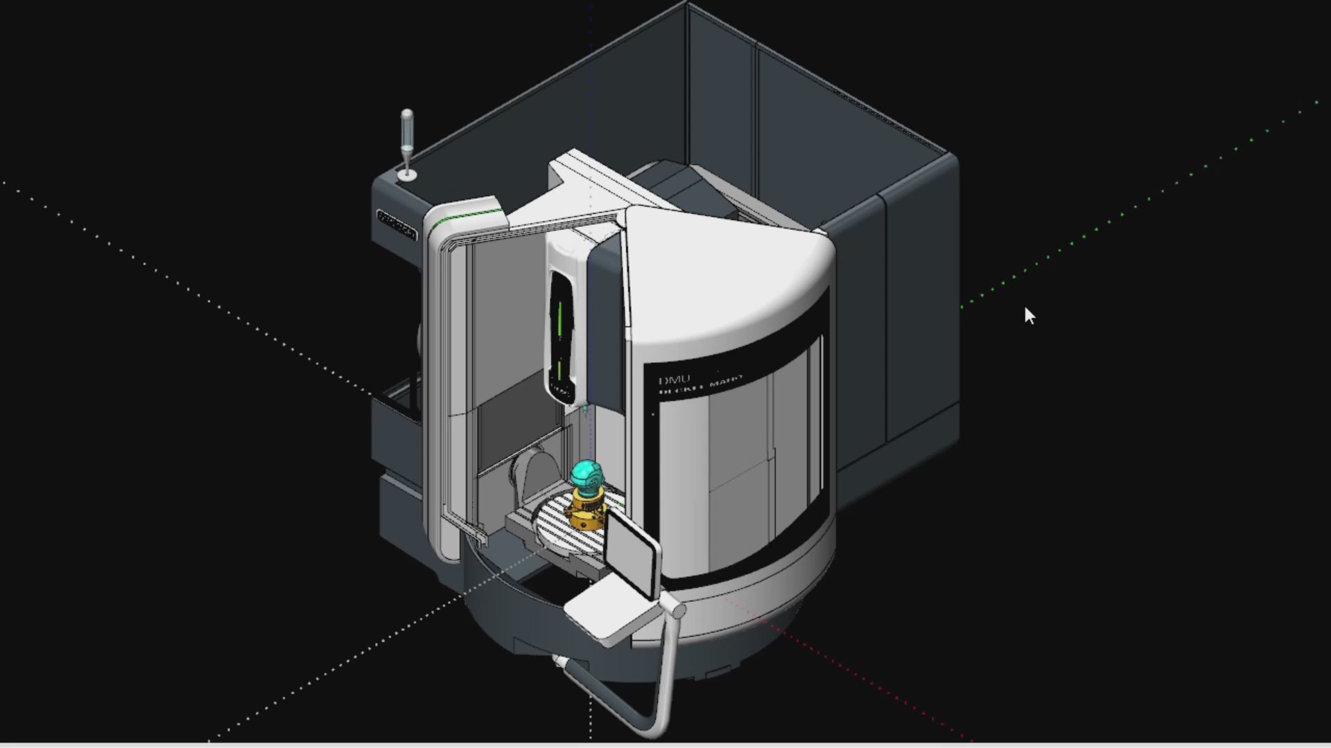 Simulación MachSim DMU 65 monoBLOCK para Mastercam – Máquina 5 Ejes de Alta Precisión