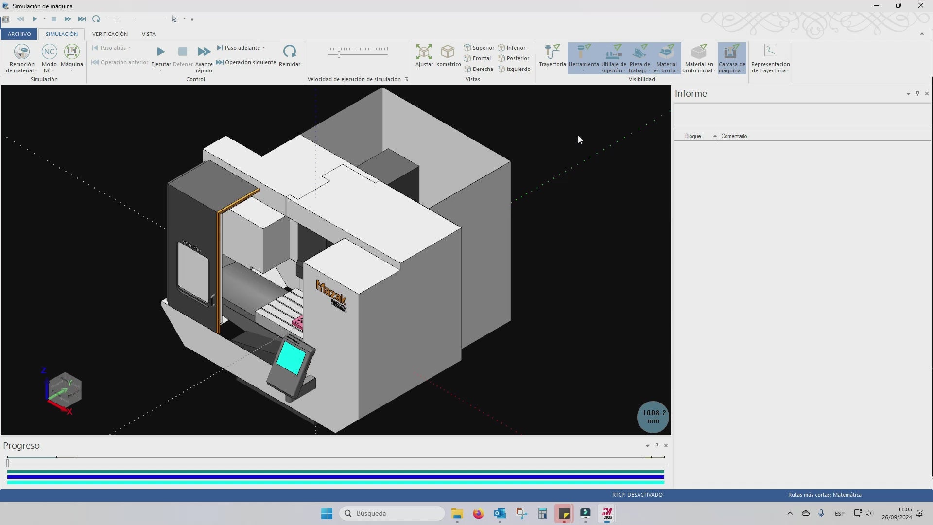 Simulación MachSim Mazak VCN 700 para Mastercam – Centro de Mecanizado de Alta Precisión